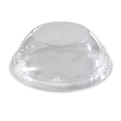 314 PET Dome Lid with No Hole - DLTI314NHDOME